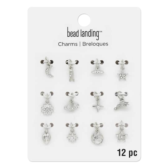 Silver Outer Space Charms by Bead Landing&#x2122;